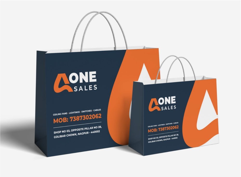 Aone Sales shopping bags packaging design